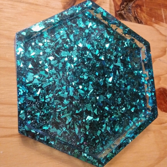 Coaster Set Handmade Sparkles - Picture 7 of 8